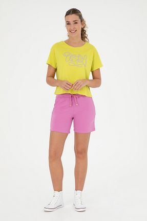 شلوارک و برمودا صورتی زنانه اسلیم U.S. Polo Assn. - کد 832929502