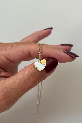 گردنبند استیل ( فولاد ) طلائی زنانه استیل (فولاد) CERENY.CO - کد 765407466