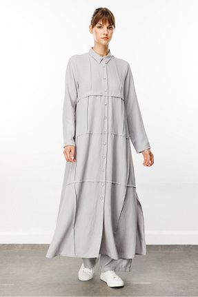 تونیک حجاب طوسی زنانه پلی استر Micca - کد 838540284