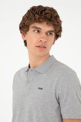 پولوشرت طوسی مردانه %100 پنبه U.S. Polo Assn. - کد 830229002