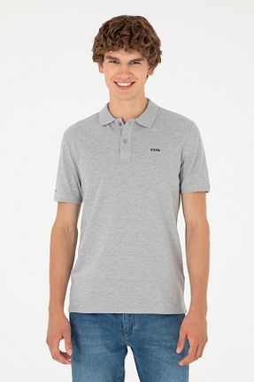 پولوشرت طوسی مردانه %100 پنبه U.S. Polo Assn. - کد 830229002