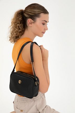 کیف دوشی مشکی زنانه پارچه ای U.S. Polo Assn. - کد 833121356