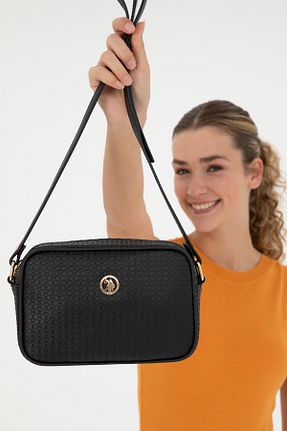 کیف دوشی مشکی زنانه پارچه ای U.S. Polo Assn. - کد 833121356