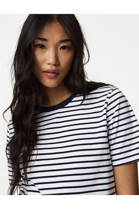 تیشرت سفید زنانه رگولار Marks & Spencer - کد 827824013