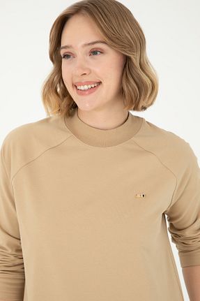 سوئیشرت بژ زنانه ساده U.S. Polo Assn. - کد 852696895