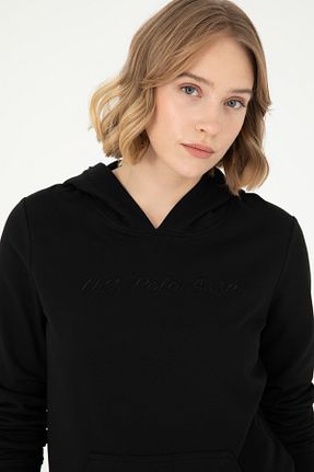 سوئیشرت مشکی زنانه ساده U.S. Polo Assn. - کد 854049652