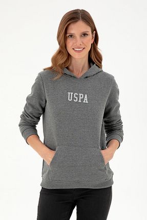 سوئیشرت طوسی زنانه ساده U.S. Polo Assn. - کد 860683767