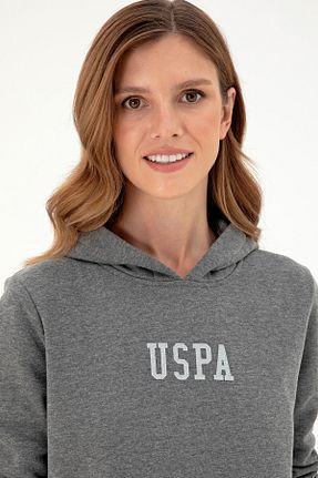 سوئیشرت طوسی زنانه ساده U.S. Polo Assn. - کد 860683767