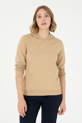 سوئیشرت بژ زنانه ساده U.S. Polo Assn. - کد 854049831