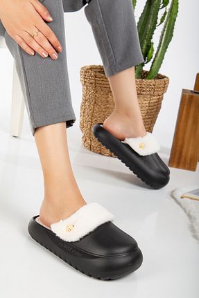 دمپائی خانگی مشکی زنانه پلی اورتان PLN SHOES - کد 862040055
