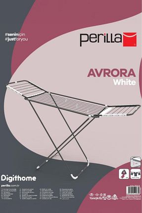 خشک کن لباس سفید فلزی Perilla - کد 793645433