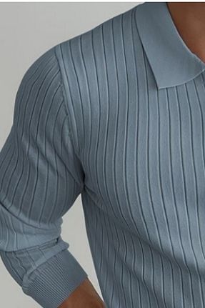 پلیور آبی مردانه ساده Tarz Cool - کد 862092136