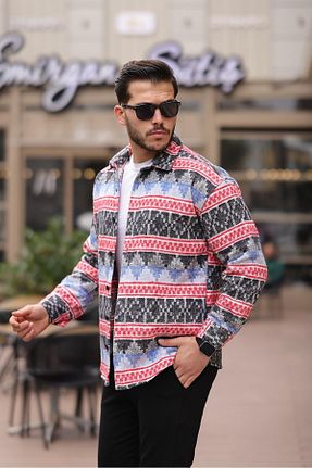 پیراهن قرمز مردانه یقه پیراهنی Valiberta - کد 788411850