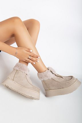 بوت / نیم بوت بژ زنانه جیر ElloLita - کد 847610465