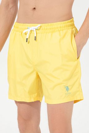شلوارک ساحلی زرد مردانه بافتنی U.S. Polo Assn. - کد 852161208