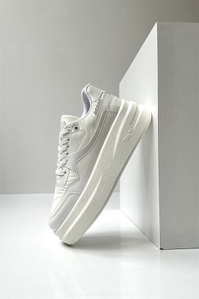 کفش اسنیکر سفید زنانه بند دار Mupa Shoes - کد 719113376