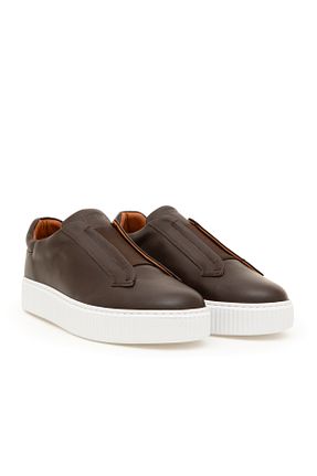 کفش اسنیکر قهوه ای مردانه بند دار U.S. Polo Assn. - کد 859930481