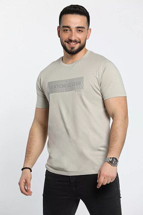 تیشرت طوسی مردانه رگولار MİSHAR İTALİA - کد 862124024