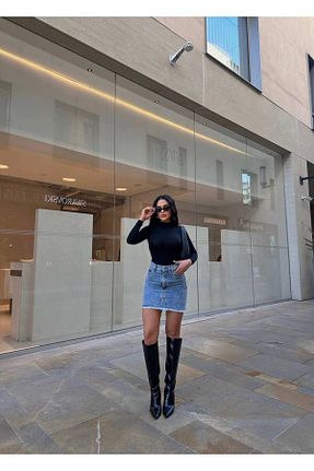 دامن آبی زنانه جین LB Laluna Butik - کد 862128340