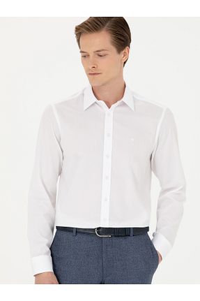 پیراهن سفید مردانه اسلیم فیت Cacharel - کد 862141292