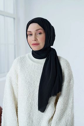 شال مشکی زنانه پنبه پلی استر Modakaşmir - کد 811110897