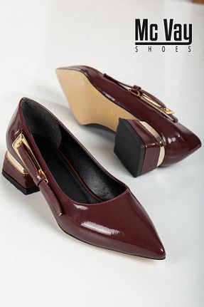 کفش استایلیتو زرشکی پاشنه نازک Mc vay Shoes - کد 858572483
