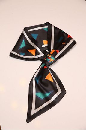 دستمال گردن مشکی زنانه پلی استر ElevaGlam - کد 859437926