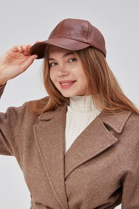 کلاه قهوه ای زنانه پنبه ای derikem - کد 862208310