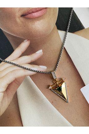 گردنبند استیل ( فولاد ) طلائی زنانه استیل ضد زنگ Pinery Jewels - کد 862231532
