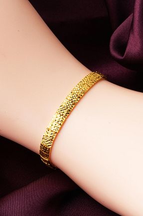 دستبند طلا زرد زنانه 22 عیار Label - کد 313980633