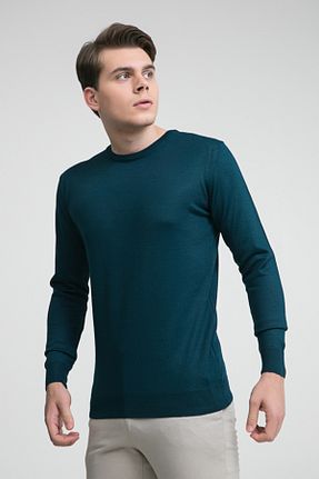 پلیور آبی مردانه ساده D