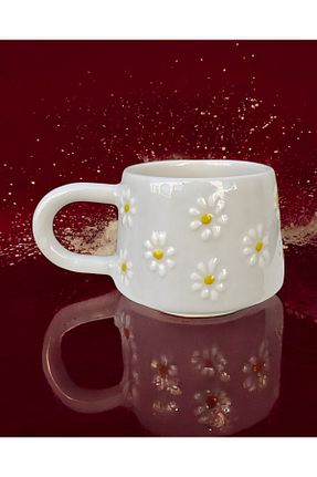 لیوان آب سفید سرامیک İlbay Çini Takı - کد 862187574