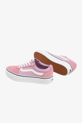 کفش اسنیکر صورتی زنانه چرم اصل Vans - کد 862416871