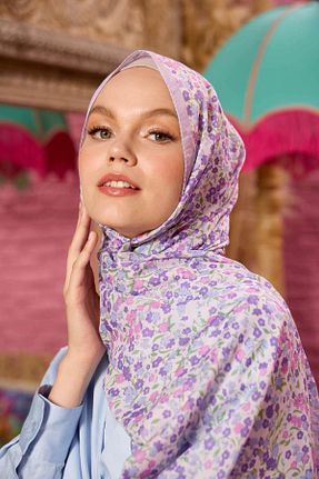 شال بنفش زنانه İpekhan - کد 862301127