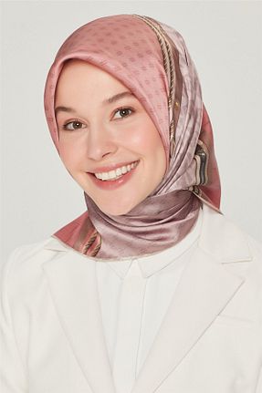 روسری رنگی کرپ ساتن ابریشم Armine - کد 212035858