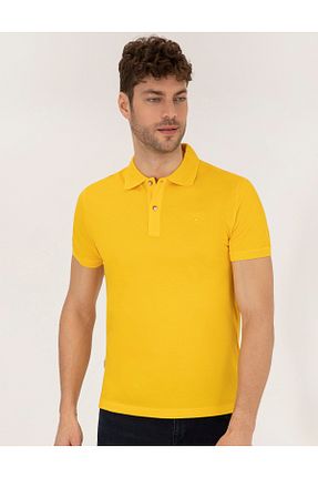 پولوشرت زرد مردانه %100 پنبه Pierre Cardin - کد 852827653