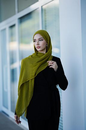 شال سبز زنانه kermeipek - کد 837609584