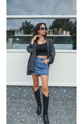 پیراهن مشکی زنانه اورسایز DelVino - کد 862307115