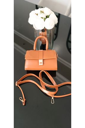 کیف دستی قهوه ای زنانه ابعاد کوچک KIBBAG - کد 862319483