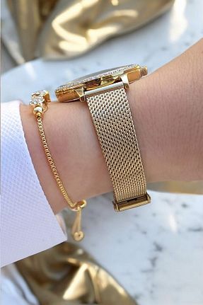 ست ساعت مچی زرد زنانه استل (فولاد) Daniel Klein - کد 849754112