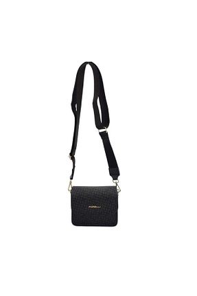 کیف دوشی مشکی زنانه چرم مصنوعی Forelli - کد 844275472