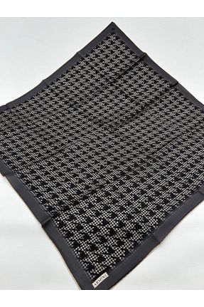 روسری مشکی کرپ ساتن ابریشم Armine - کد 862334012