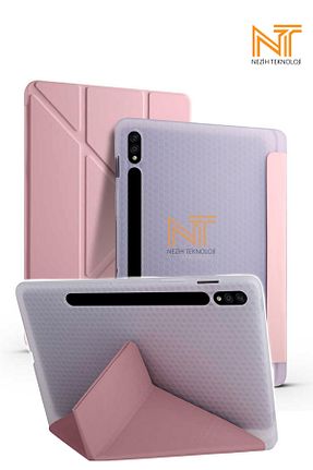 کیف تبلت صورتی Samsung Uyumlu Nezih Case - کد 200418070