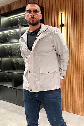 کاپشن طوسی مردانه رگولار MİSHAR İTALİA - کد 862343252