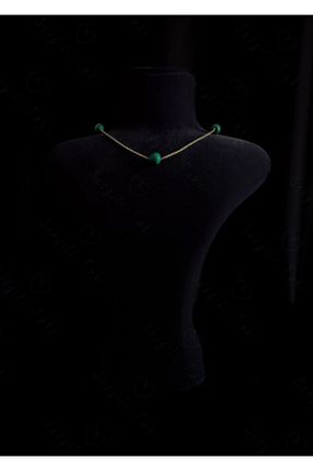 گردنبند استیل ( فولاد ) طلائی زنانه استیل ضد زنگ SEVGİLİ TAKI - کد 781813314