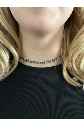 گردنبند استیل ( فولاد ) زنانه استیل ضد زنگ SEVGİLİ TAKI - کد 803499514