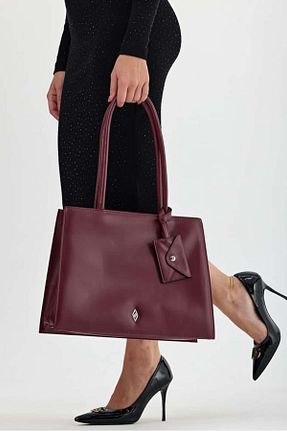 کیف دوشی قرمز زنانه چرم مصنوعی Aron Atelier - کد 862373126