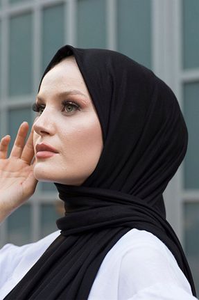 شال مشکی زنانه پنبه ای MİS İPEK - کد 807474705