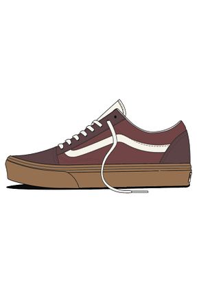 کفش اسنیکر قهوه ای زنانه بند دار Vans - کد 862134677