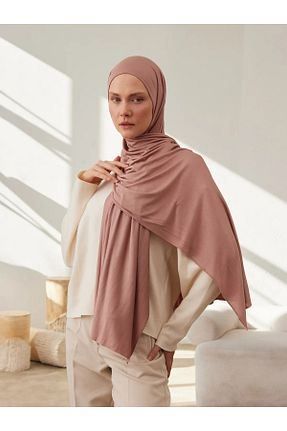 روسری خاکی ساده Femple Modest - کد 838264461
